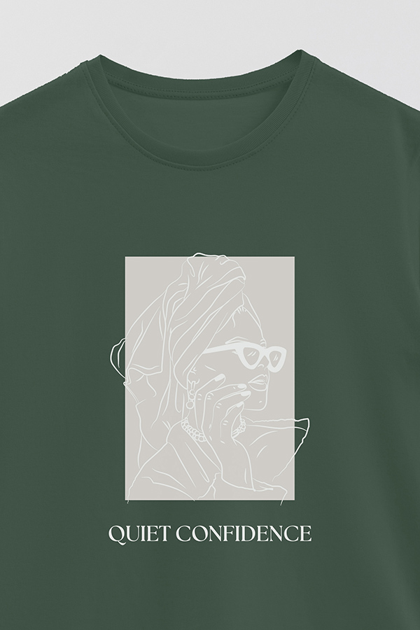 REMERA BASICA ESTAMPADA QUIET CONFIDENCE