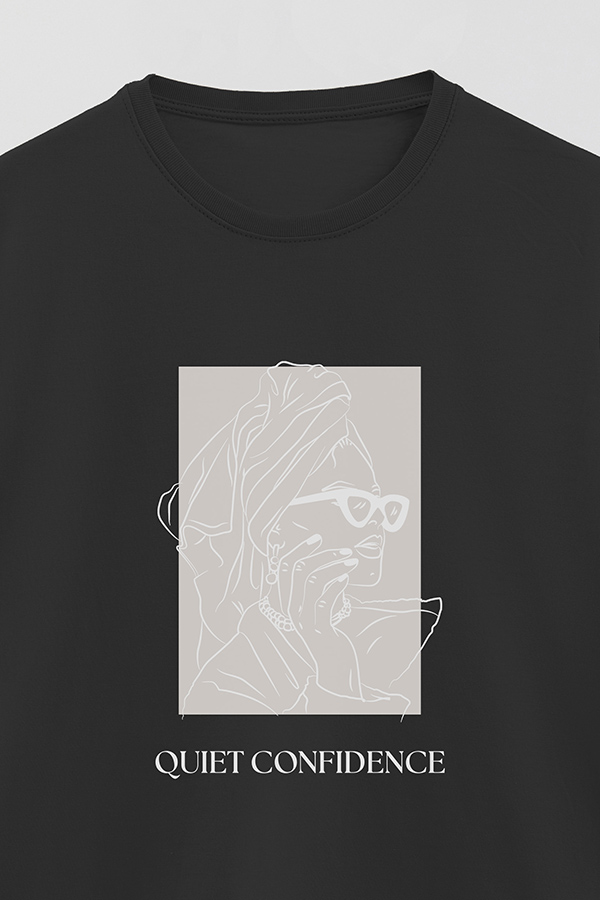 REMERA BASICA ESTAMPADA QUIET CONFIDENCE