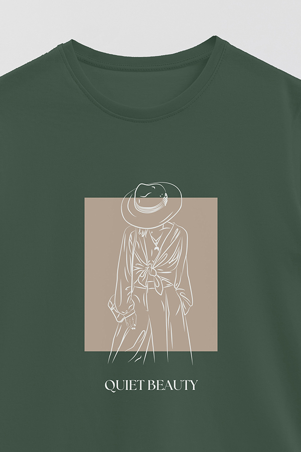 REMERA BASICA ESTAMPADA QUIET BEAUTY