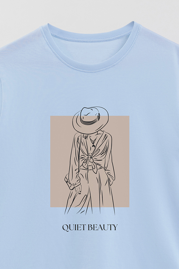 REMERA BASICA ESTAMPADA QUIET BEAUTY