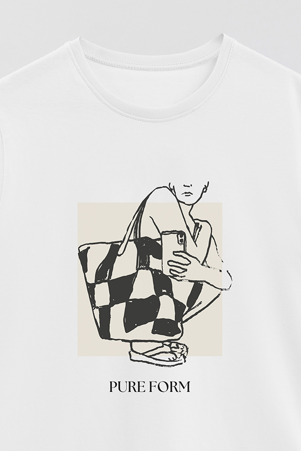 REMERA BASICA ESTAMPADA PURE FORM