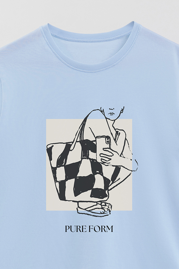 REMERA BASICA ESTAMPADA PURE FORM