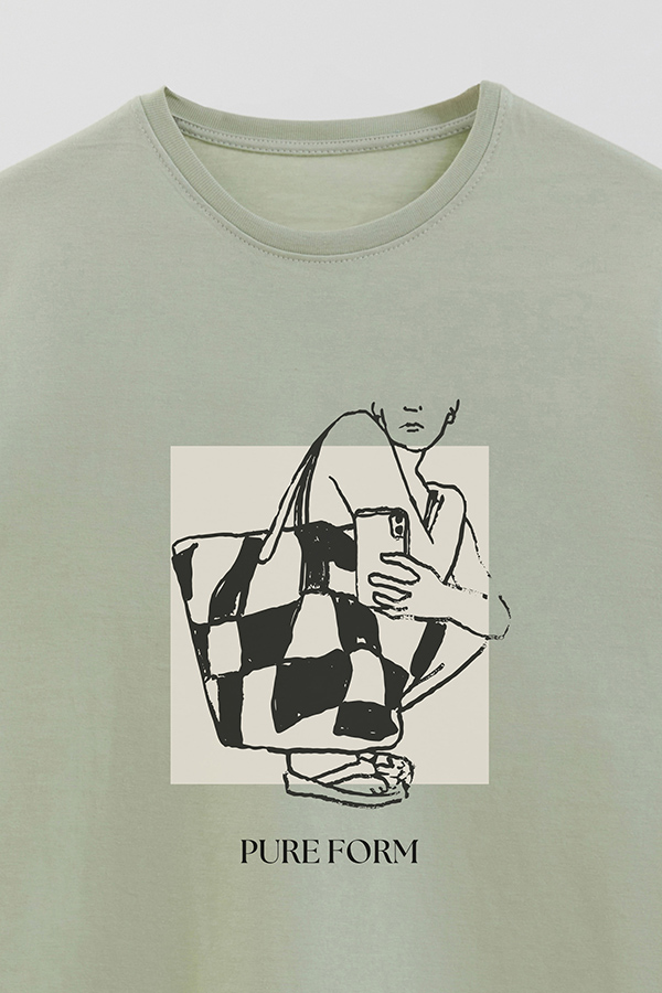 REMERA BASICA ESTAMPADA PURE FORM