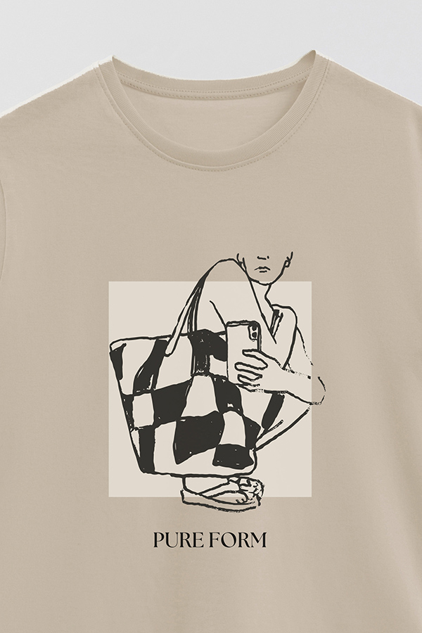 REMERA BASICA ESTAMPADA PURE FORM