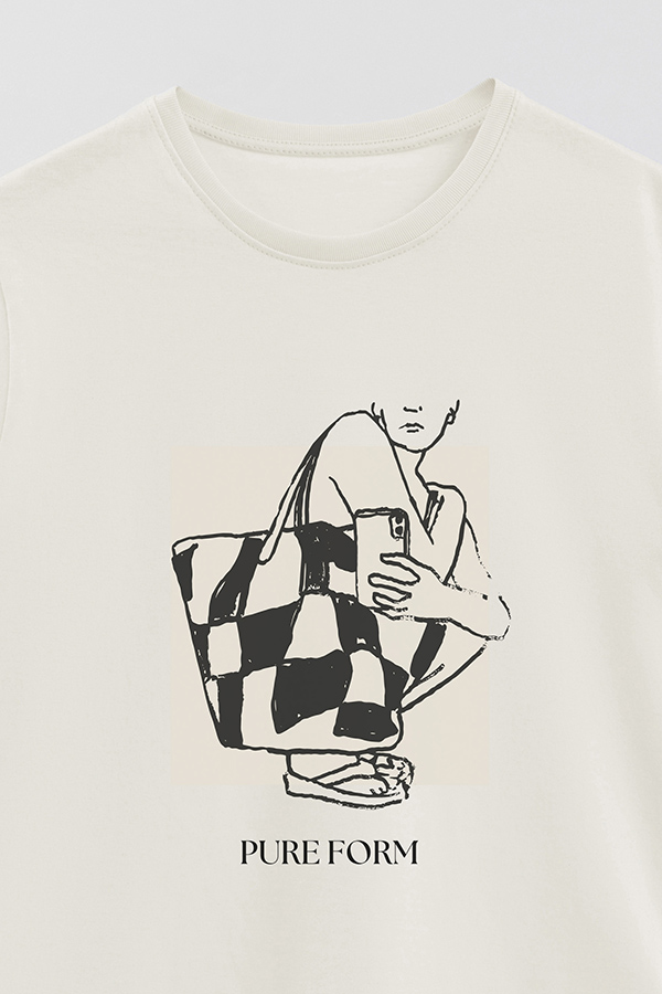REMERA BASICA ESTAMPADA PURE FORM