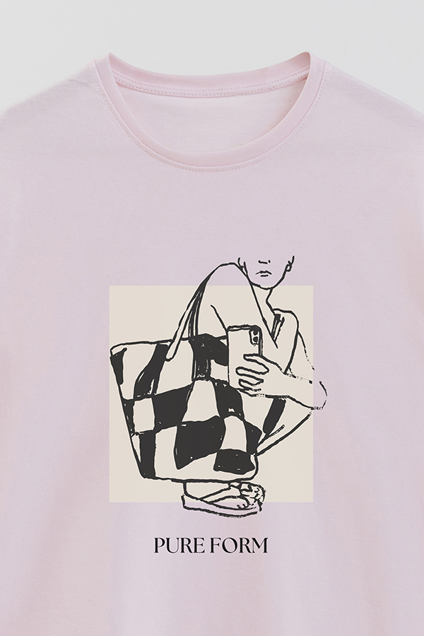REMERA BASICA ESTAMPADA PURE FORM