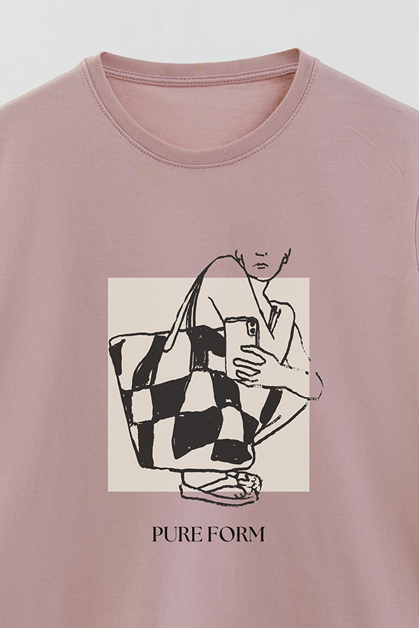 REMERA BASICA ESTAMPADA PURE FORM