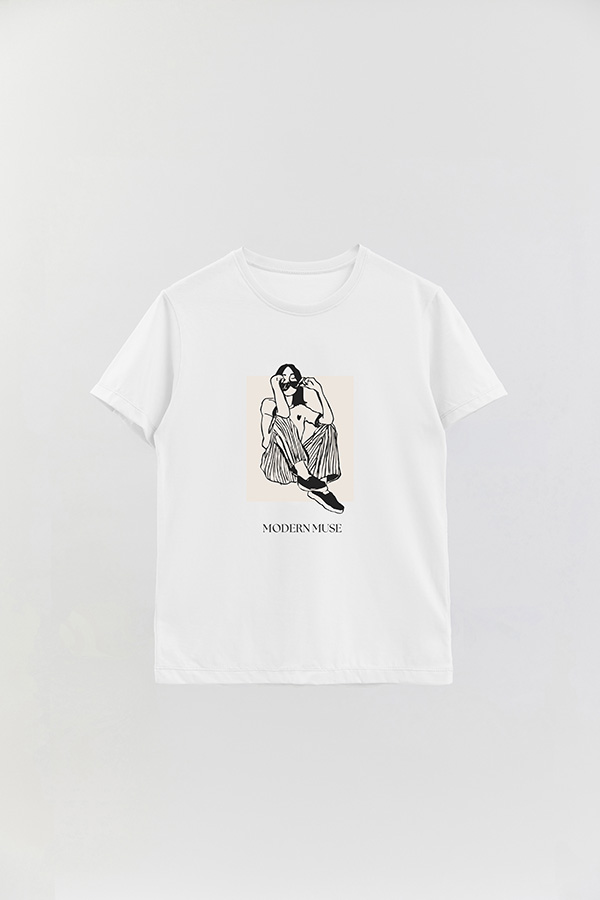 REMERA BASICA ESTAMPADA MODERN MUSE