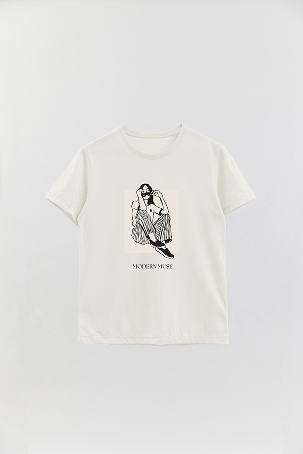 REMERA BASICA ESTAMPADA MODERN MUSE