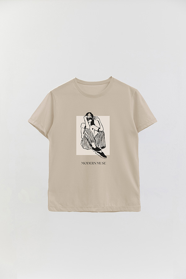 REMERA BASICA ESTAMPADA MODERN MUSE