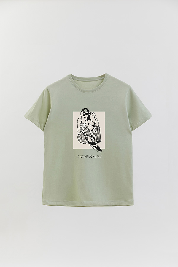 REMERA BASICA ESTAMPADA MODERN MUSE
