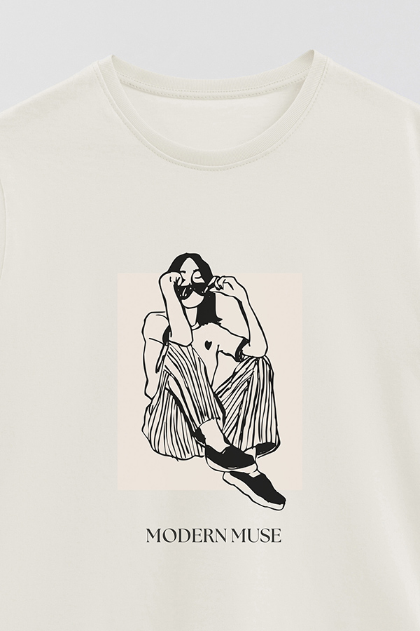 REMERA BASICA ESTAMPADA MODERN MUSE