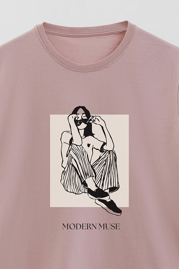 REMERA BASICA ESTAMPADA MODERN MUSE