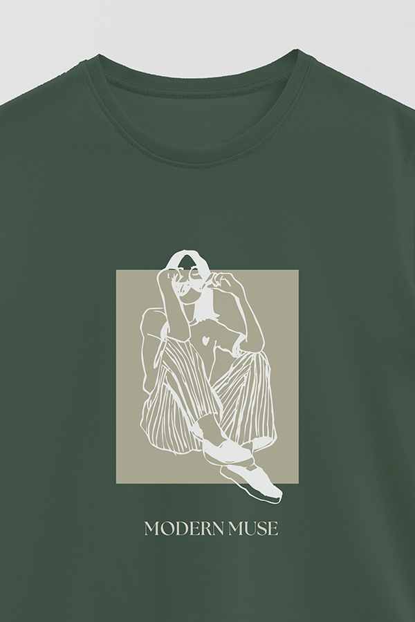 REMERA BASICA ESTAMPADA MODERN MUSE