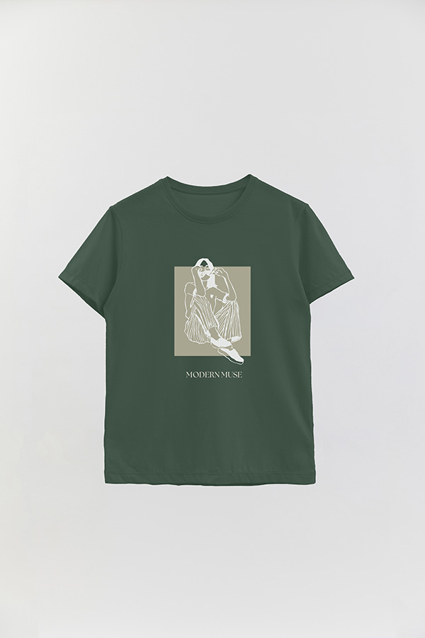 REMERA BASICA ESTAMPADA MODERN MUSE