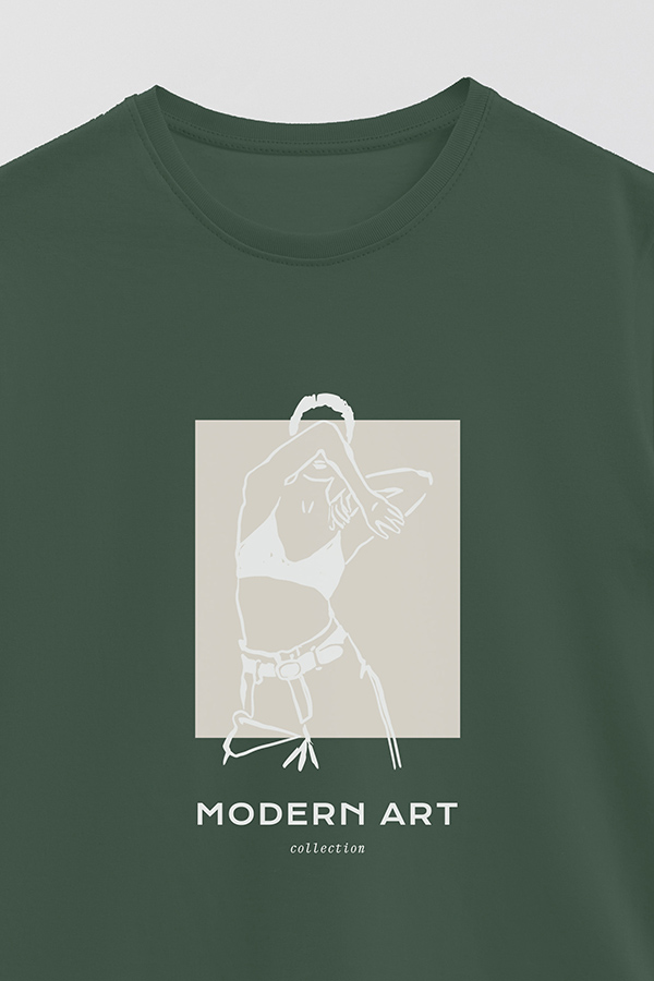 REMERA BASICA ESTAMPADA MODERN ART