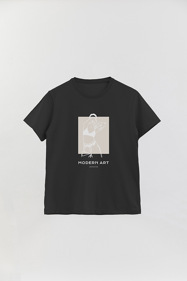 REMERA BASICA ESTAMPADA MODERN ART