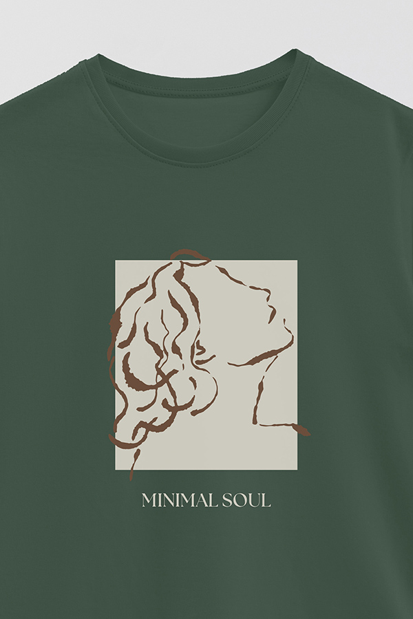 REMERA BASICA ESTAMPADA MINIMAL SOUL