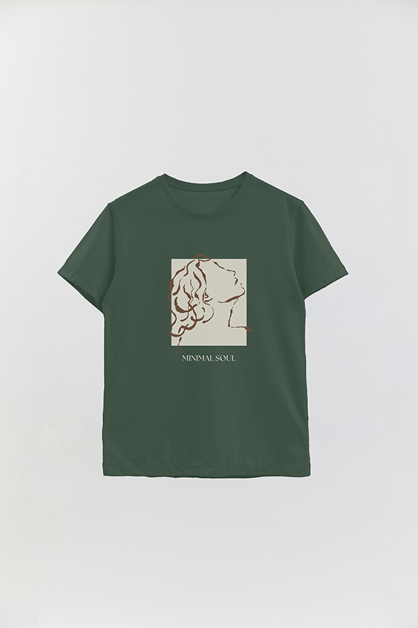 REMERA BASICA ESTAMPADA MINIMAL SOUL