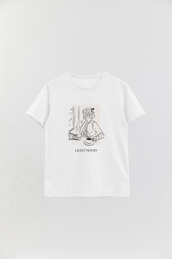 REMERA BASICA ESTAMPADA LIGHT MOOD