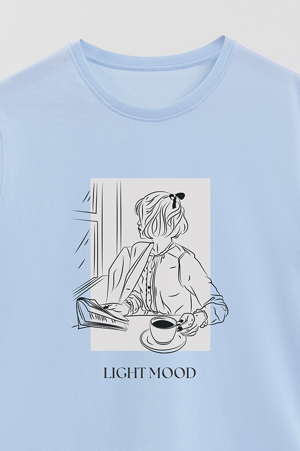 REMERA BASICA ESTAMPADA LIGHT MOOD