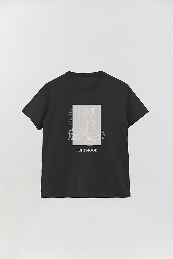 REMERA BASICA ESTAMPADA LIGHT MOOD