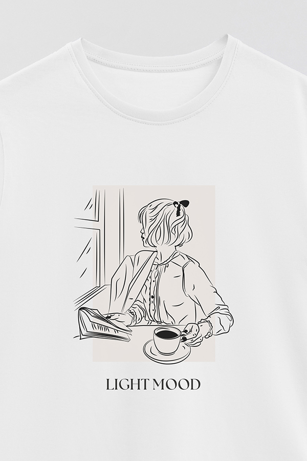 REMERA BASICA ESTAMPADA LIGHT MOOD