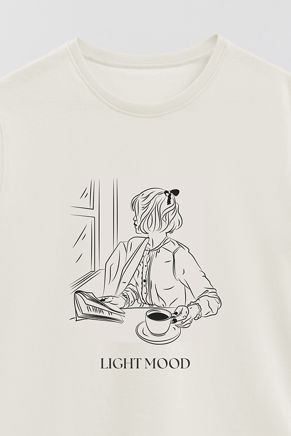 REMERA BASICA ESTAMPADA LIGHT MOOD