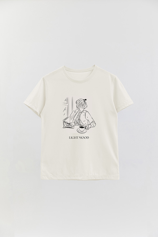 REMERA BASICA ESTAMPADA LIGHT MOOD
