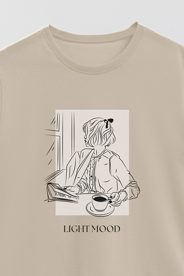 REMERA BASICA ESTAMPADA LIGHT MOOD
