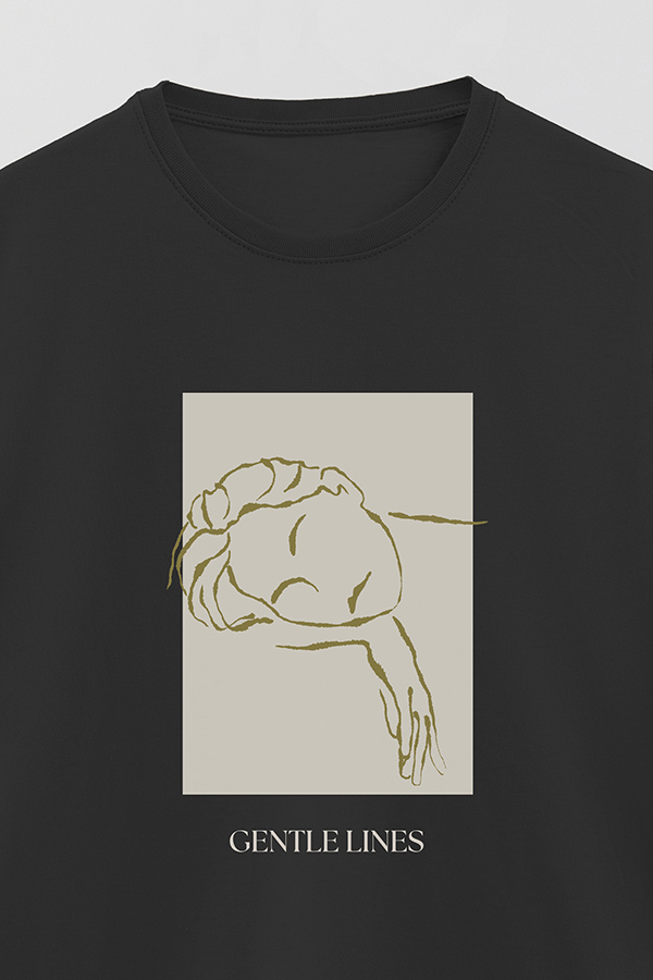 REMERA BASICA ESTAMPADA GENTLE LINES