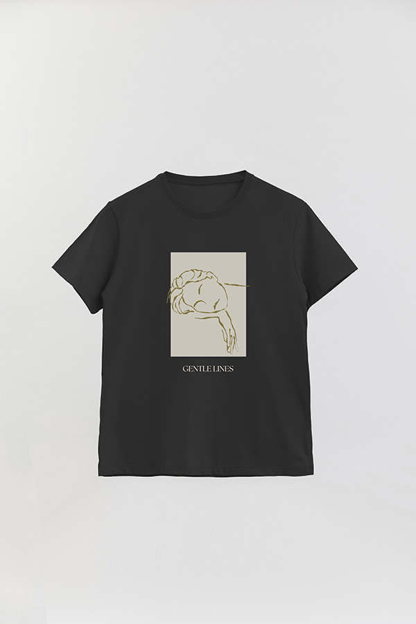 REMERA BASICA ESTAMPADA GENTLE LINES