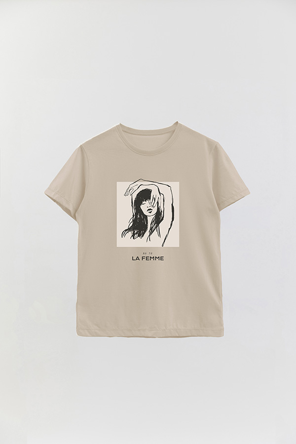 REMERA BASICA ESTAMPADA FEMME 78