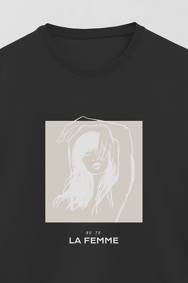 REMERA BASICA ESTAMPADA FEMME 78