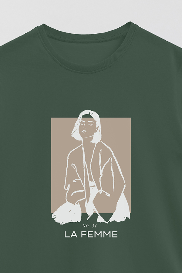 REMERA BASICA ESTAMPADA FEMME 54