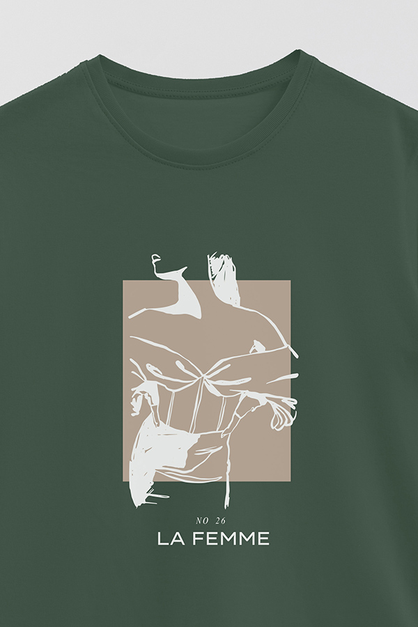 REMERA BASICA ESTAMPADA FEMME 26