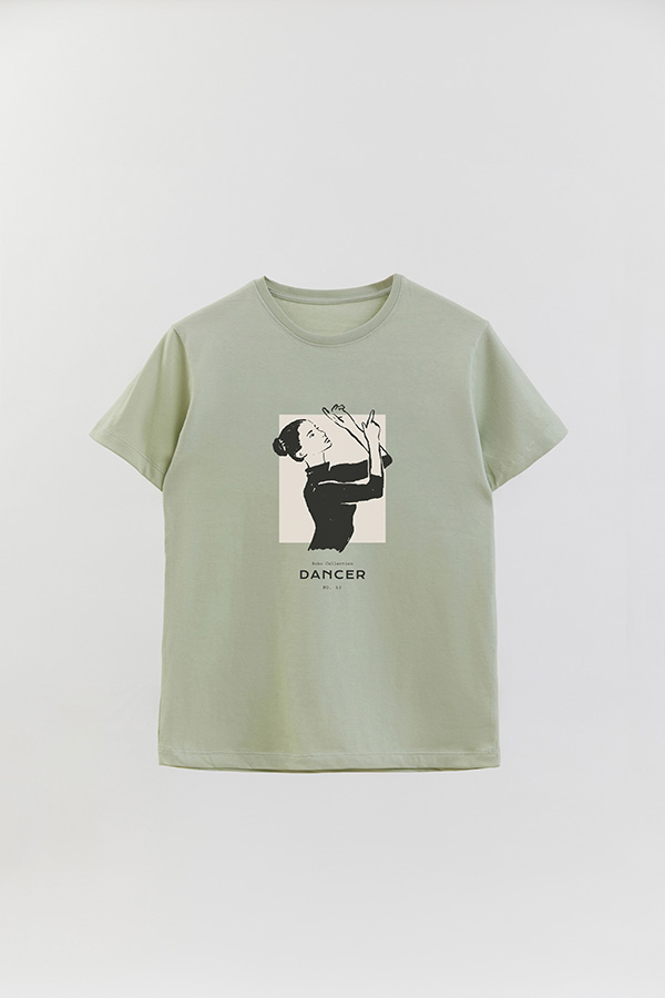 REMERA BASICA ESTAMPADA DANCER 63