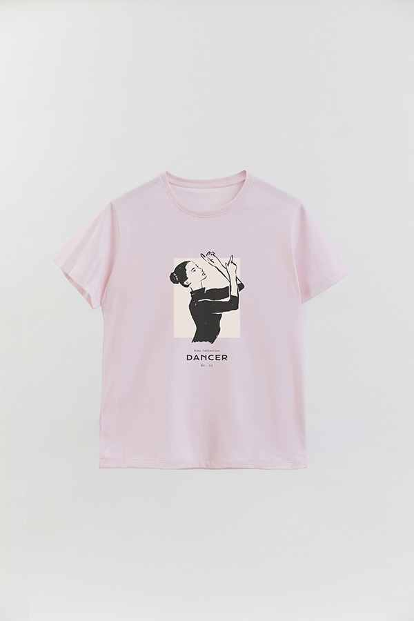REMERA BASICA ESTAMPADA DANCER 63