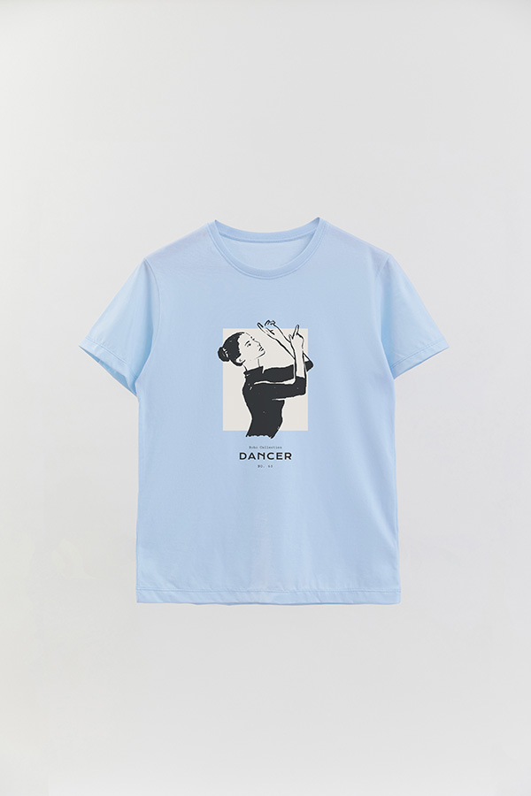 REMERA BASICA ESTAMPADA DANCER 63
