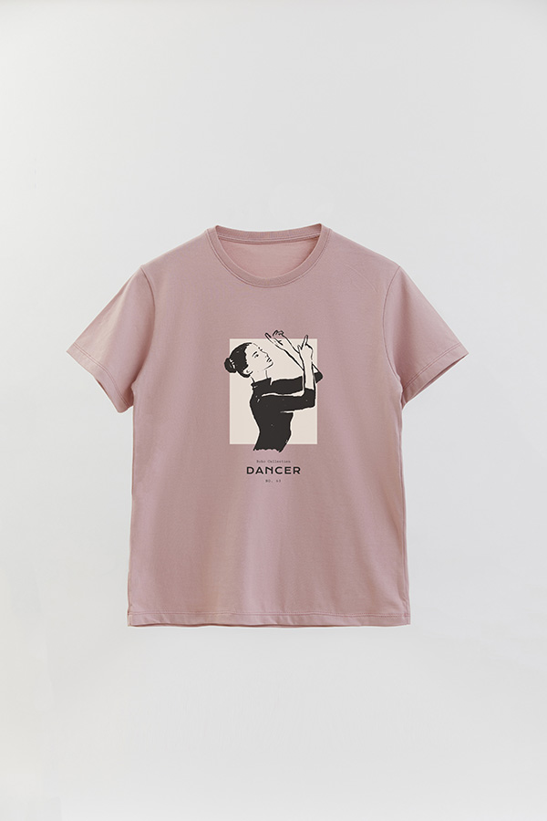 REMERA BASICA ESTAMPADA DANCER 63