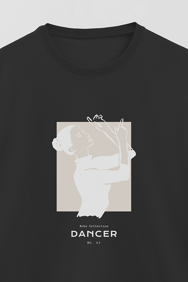 REMERA BASICA ESTAMPADA DANCER 63
