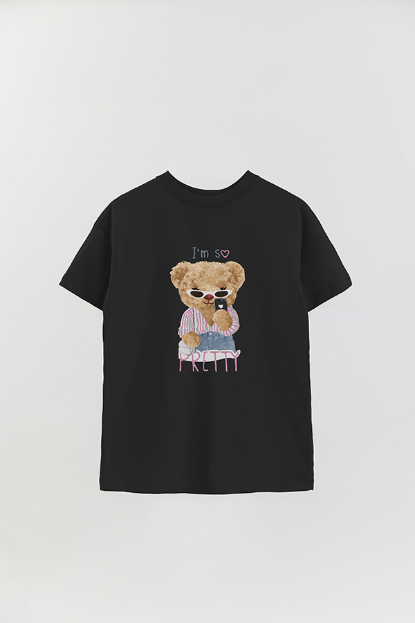REMERA OVER ESTAMPADA UNISEX TEDDY PRETTY