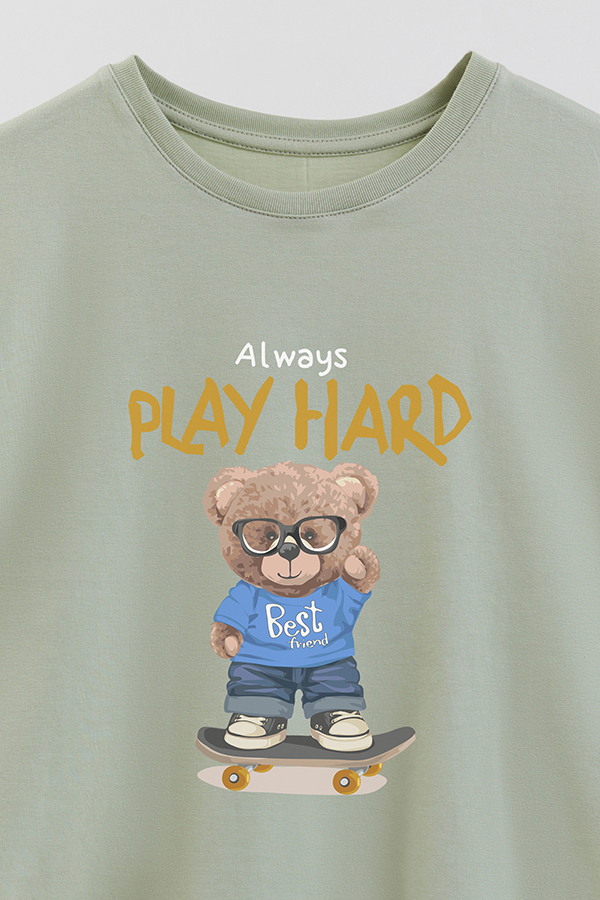 REMERA GB OVERSIZE ALWAYS PLAY HARD