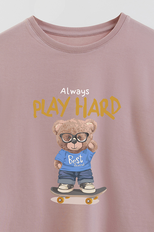 REMERA GB OVERSIZE ALWAYS PLAY HARD