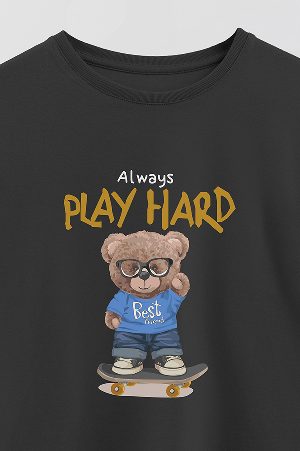 REMERA GB OVERSIZE ALWAYS PLAY HARD