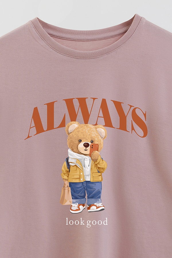 REMERA GB OVERSIZE ALWAYS LOOK GOOD