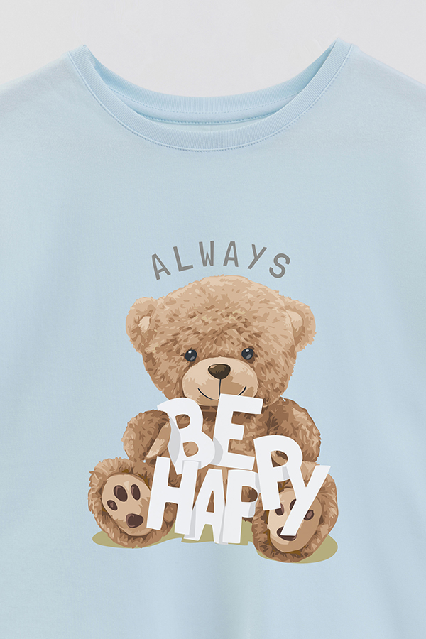 REMERA GB OVERSIZE ALWAYS BE HAPPY