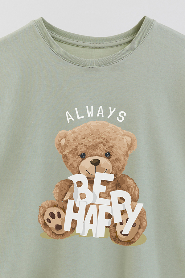 REMERA GB OVERSIZE ALWAYS BE HAPPY