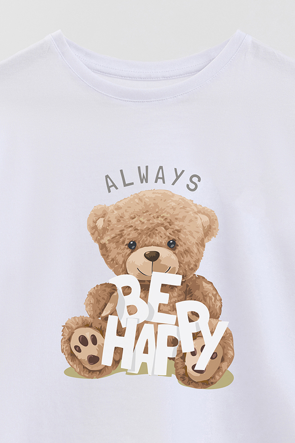 REMERA GB OVERSIZE ALWAYS BE HAPPY
