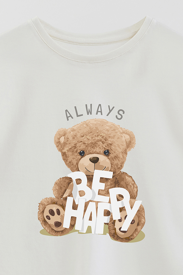 REMERA GB OVERSIZE ALWAYS BE HAPPY